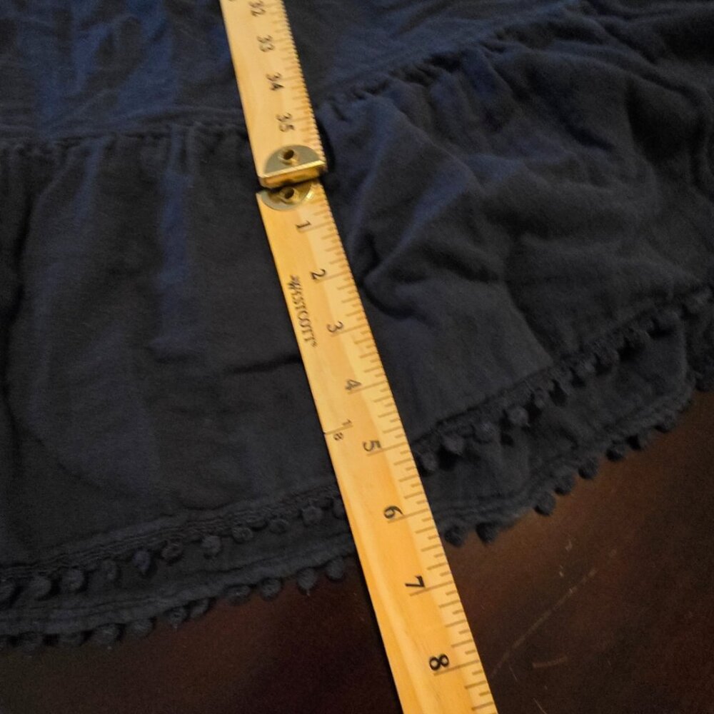 Little Black Dress Cotton Size 12 Large Lagenlook Flowy - Picture 12 of 15